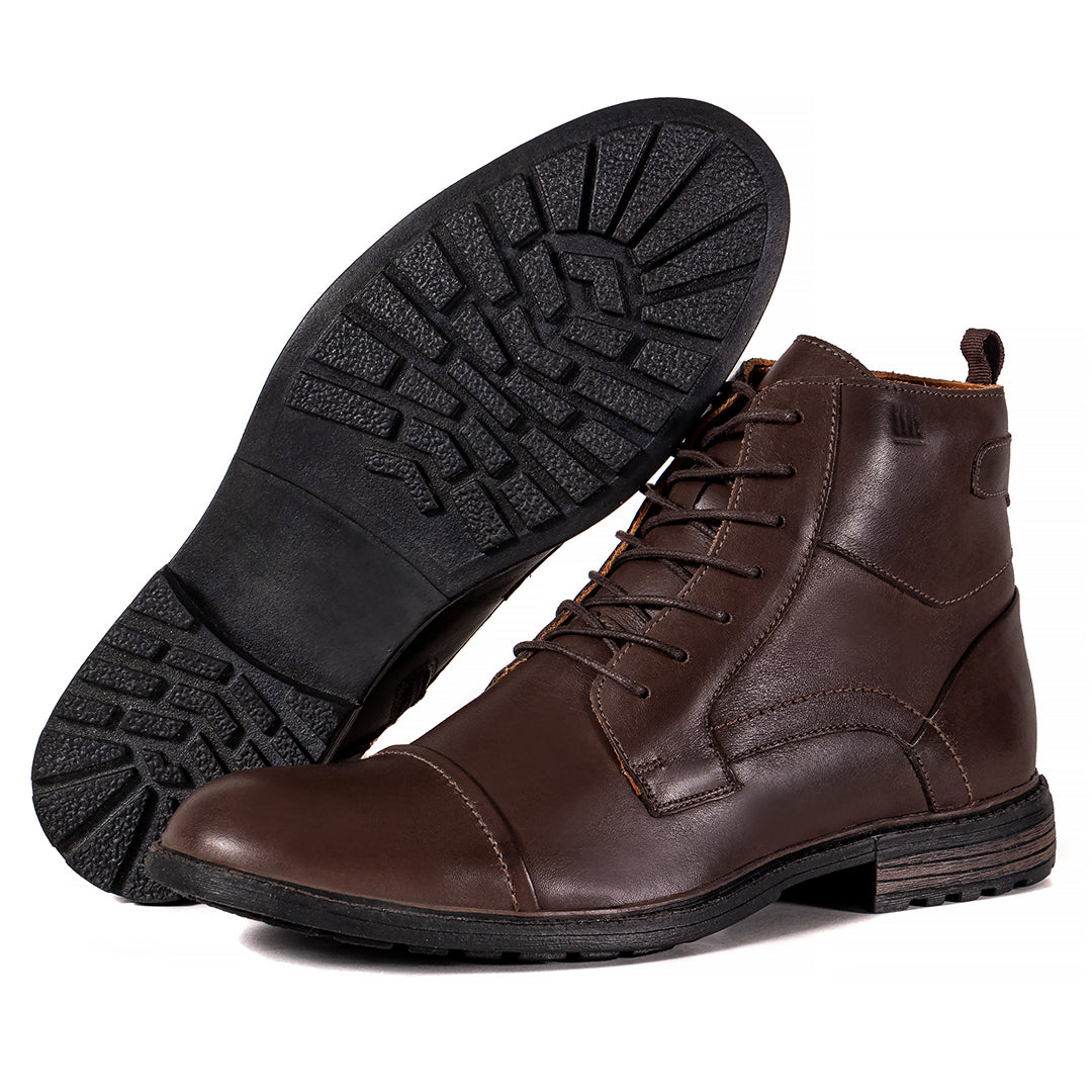Bota Masculina Couro Casual Coturno  dunamis