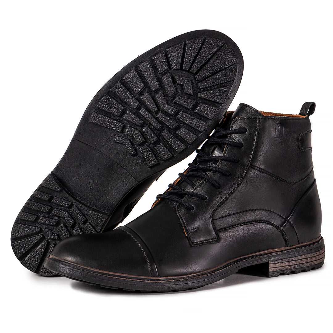 Bota Masculina Couro Casual Coturno Dunamis