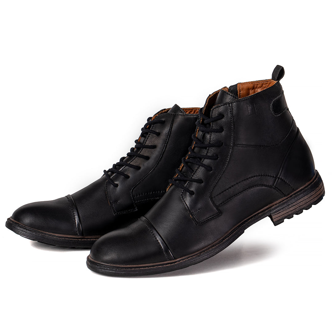 Bota Masculina Couro Casual Coturno Dunamis
