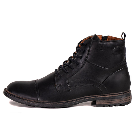 Bota Masculina Couro Casual Coturno Dunamis