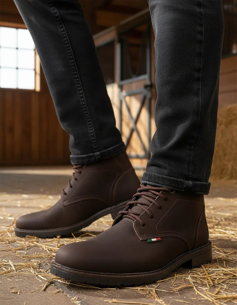 Bota Masculina vitiello-Couro Casual Coturno Adventure