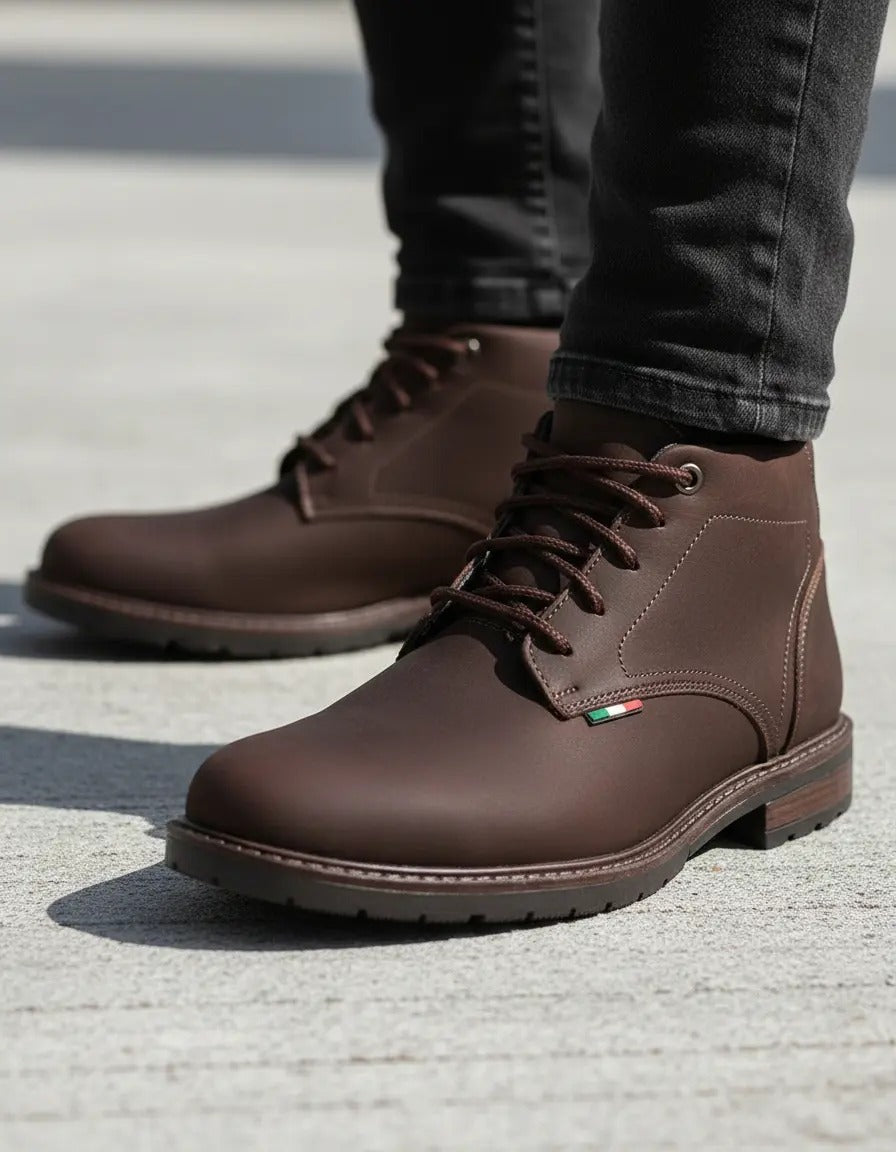 Bota Masculina vitiello-Couro Casual Coturno Adventure