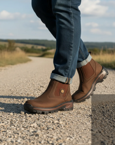 Botina  Pro Boot - Couro Legítimo com Palmilha em Gel | Segurança e Durabilidade